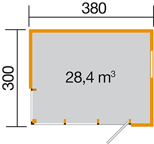 weka-designhaus-wekaline-412-gr-1-natur-45-mm-premium-gartenhaus-mit-glasfront image 5