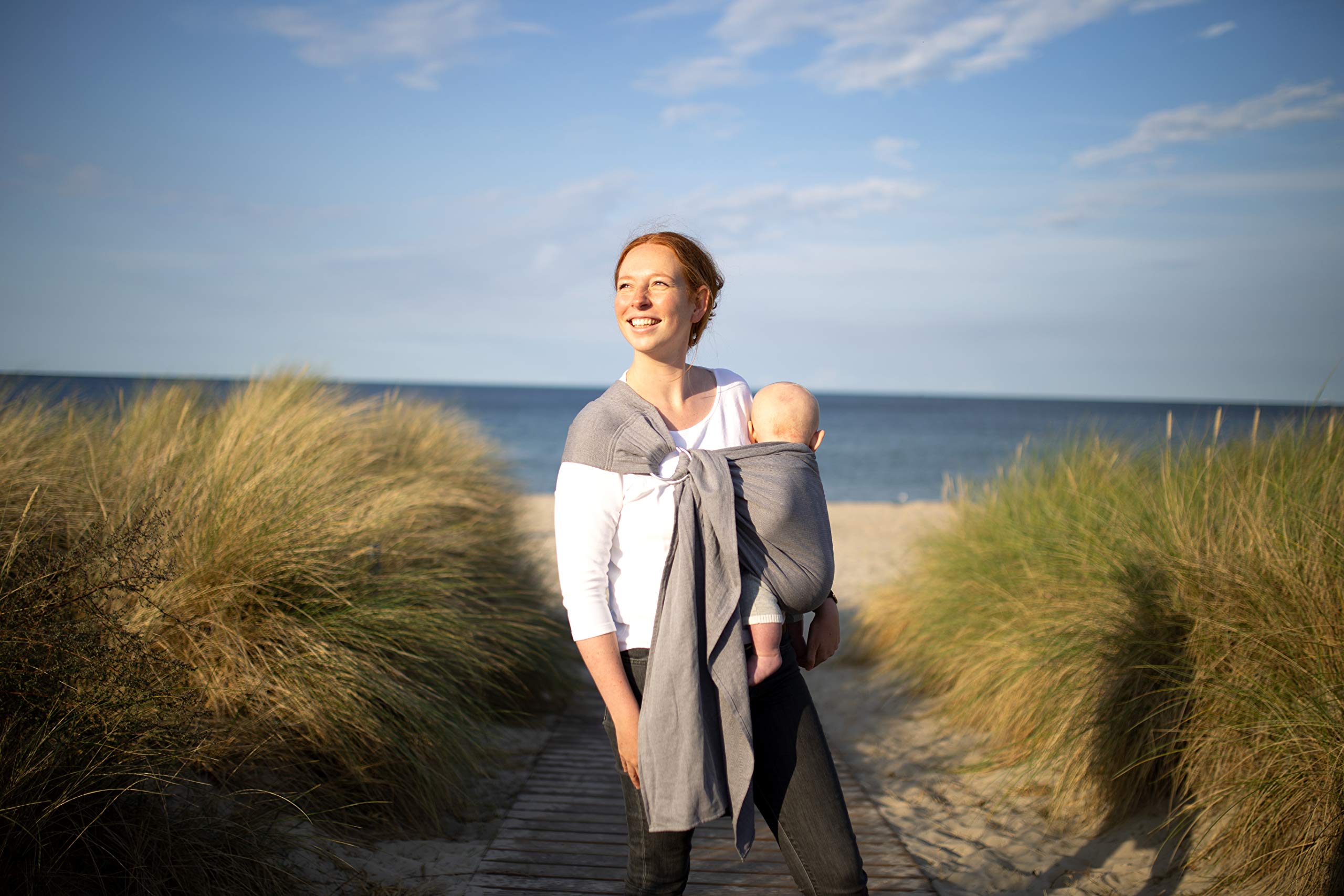amazonas-babytragetuch-ring-sling-grey-180-cm-bis-15-kg image 4