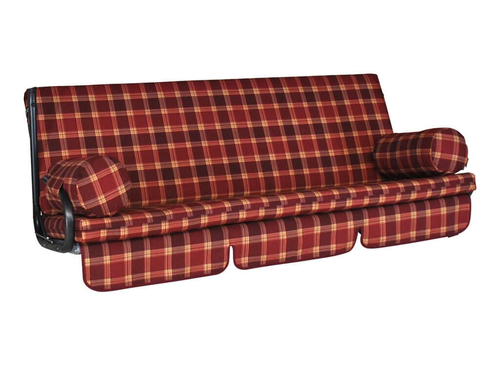angerer-hollywoodschaukel-auflage-trend-terra-braun-gemustert-3-sitzer-set image 6