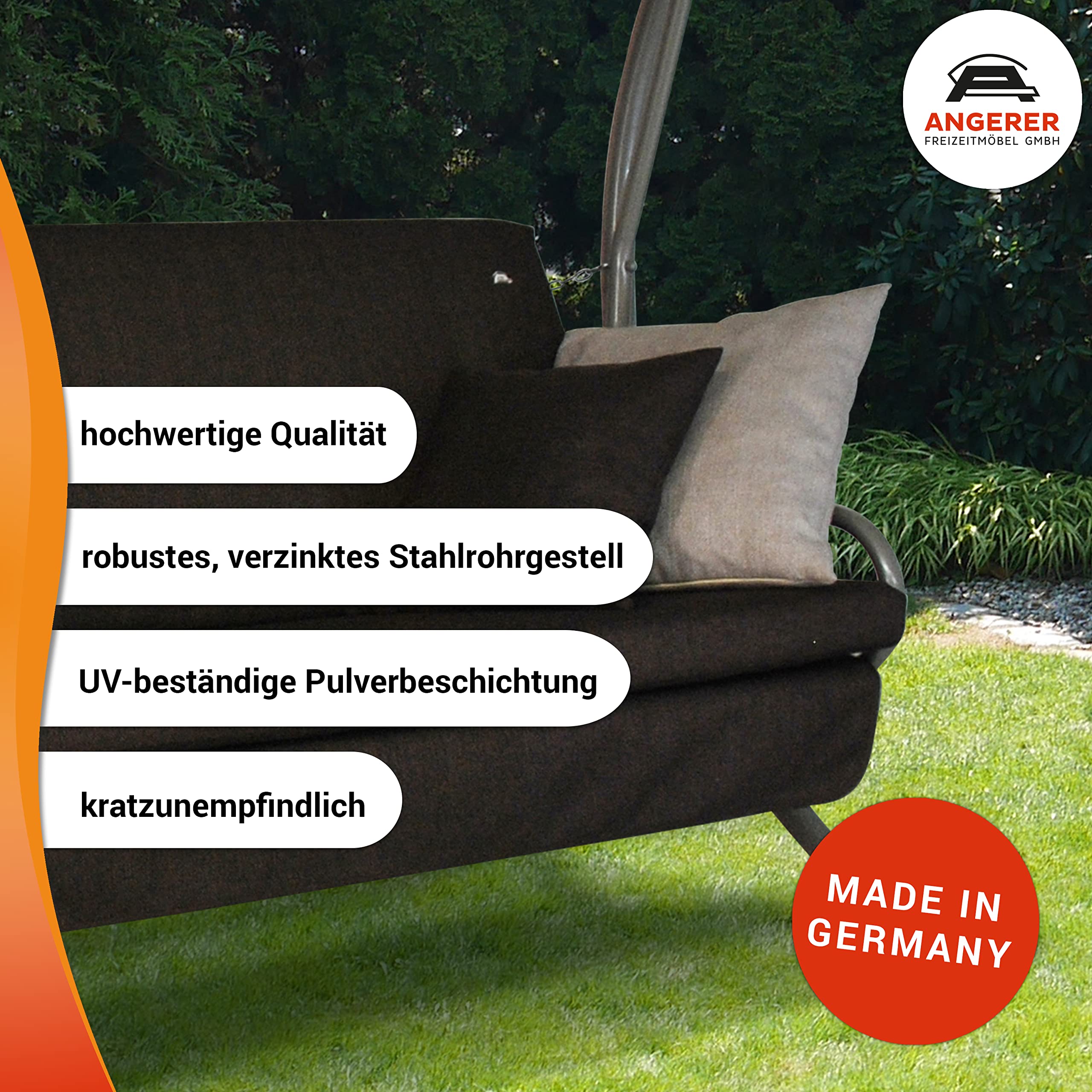 angerer-hollywoodschaukel-drift-smart-grau-3-sitzer-mit-bettfunktion image 6