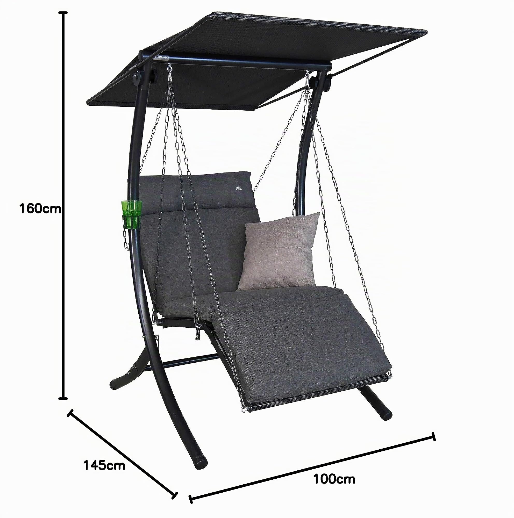 angerer-swing-smart-1-sitzer-hollywoodschaukel-grau image 4