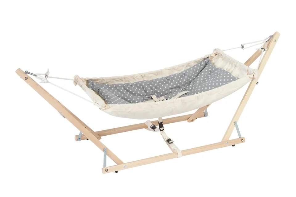 amazonas-koala-babyh-ngematte-royal-set-2-in-1-mit-holzgestell-inlay-sunny-t-v-g image 1