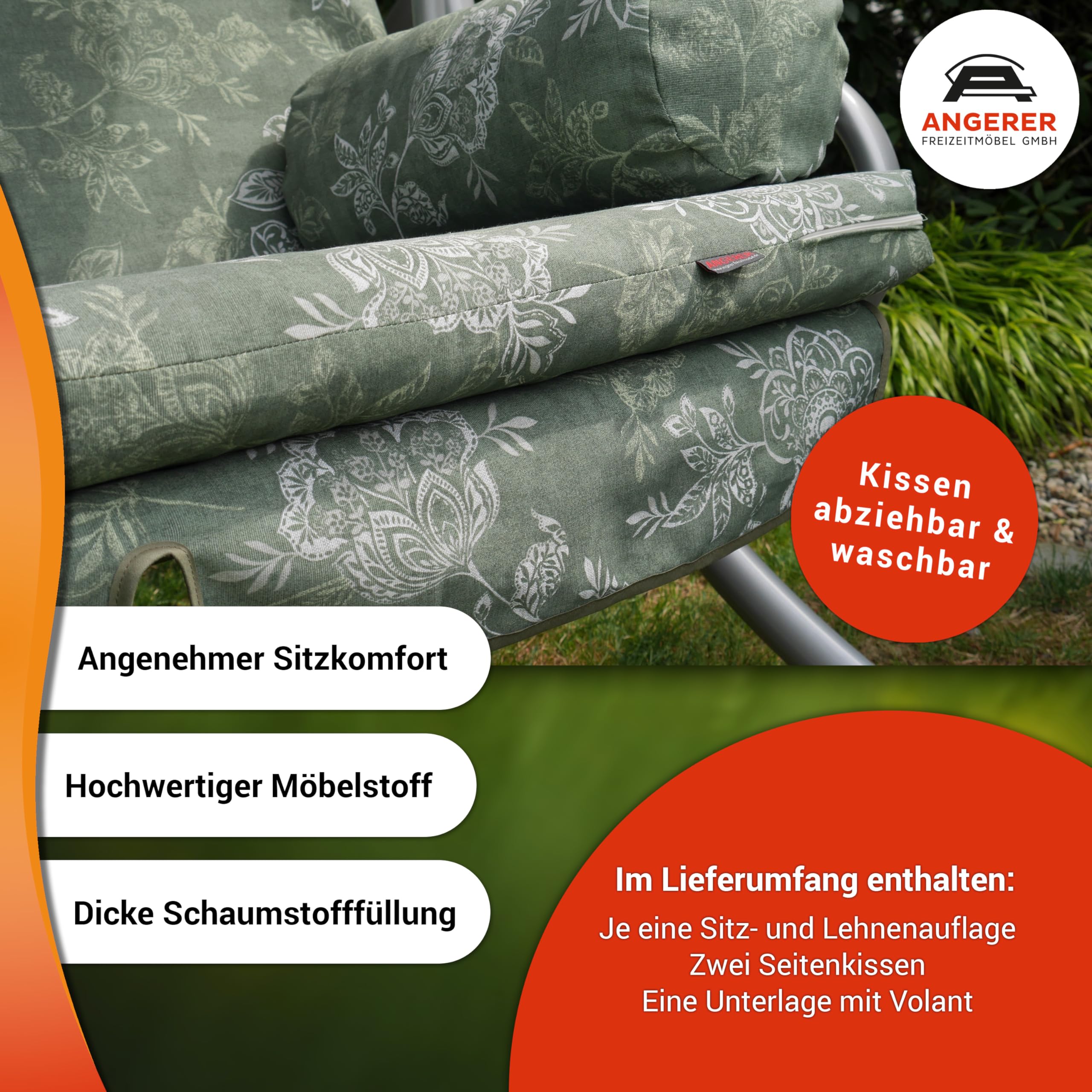 angerer-hollywoodschaukel-trend-beige-bunt-gebl-mt-3-sitzer-mit-bettfunktion image 3