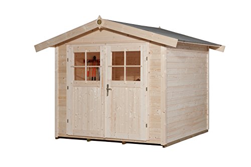 weka-gartenhaus-122-massivholz-gartenhaus-28-mm-wandbohlen-natur-vordach-20-cm-d image 4