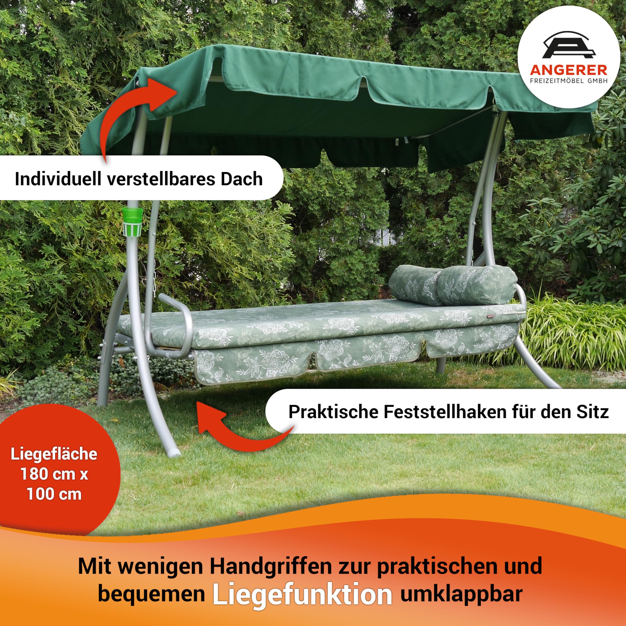 angerer-hollywoodschaukel-trend-beige-bunt-gebl-mt-3-sitzer-mit-bettfunktion image 4