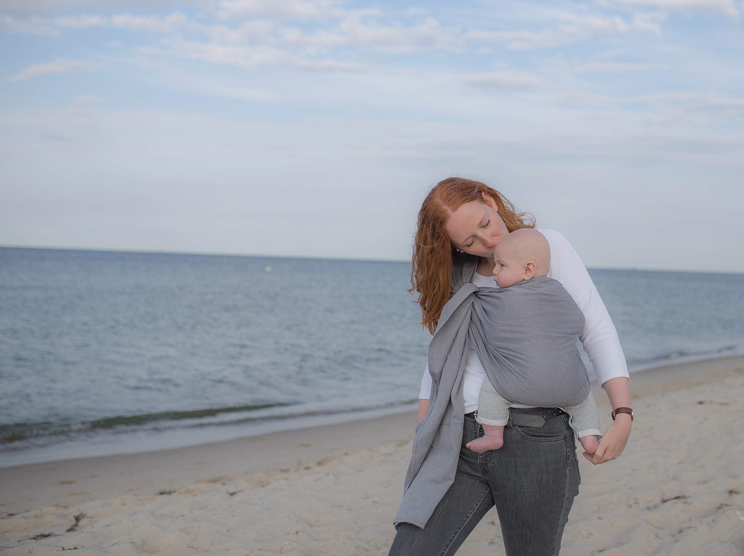 amazonas-babytragetuch-ring-sling-grey-180-cm-bis-15-kg image 5