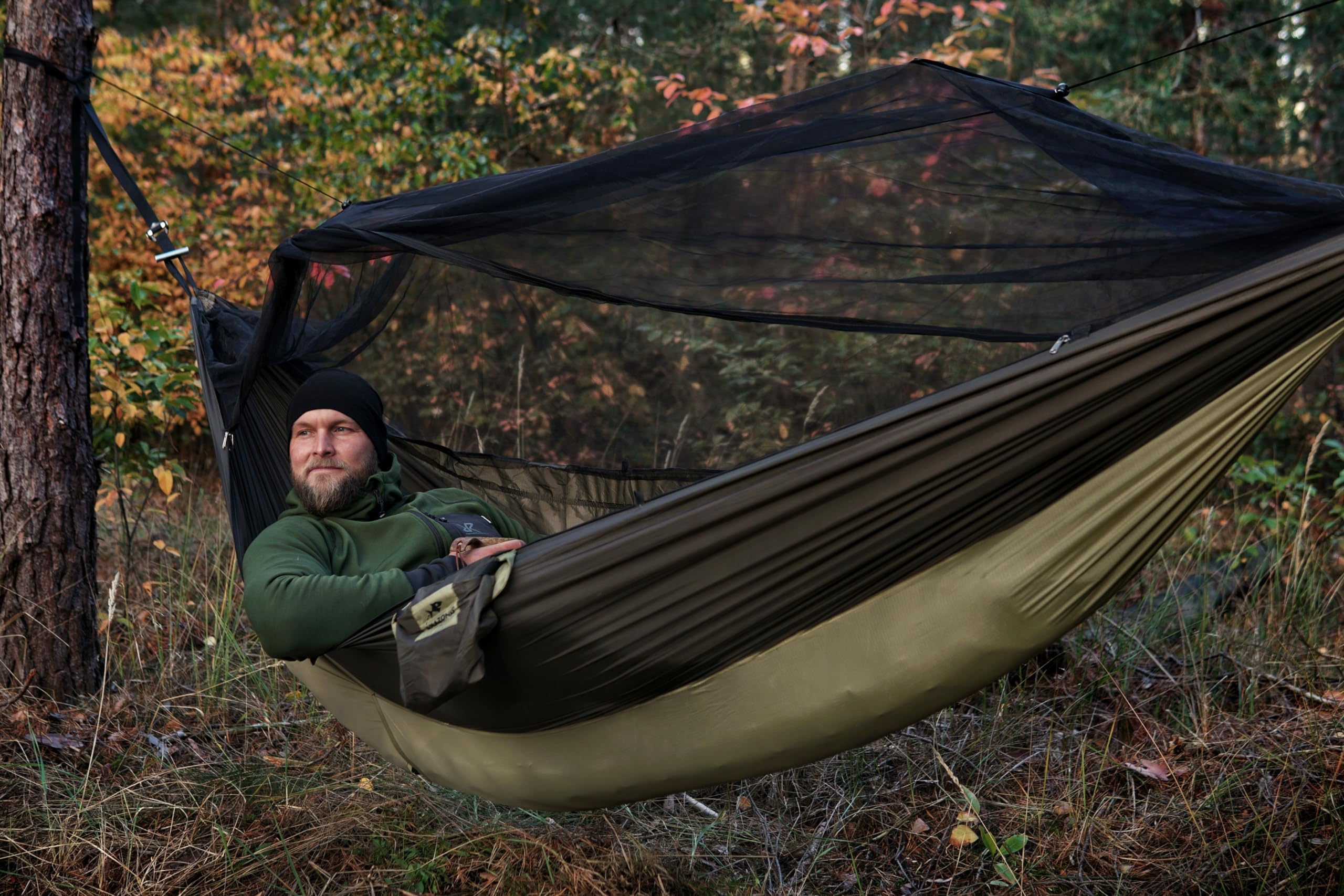 amazonas-ultralight-outdoor-hammock-set-moskito-traveller-thermo-tarp-t-strap-un image 3
