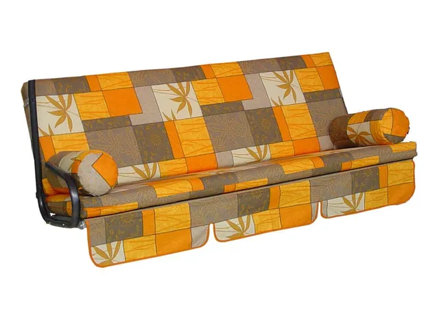 angerer-hollywoodschaukel-auflage-trend-terra-braun-gemustert-3-sitzer-set image 1
