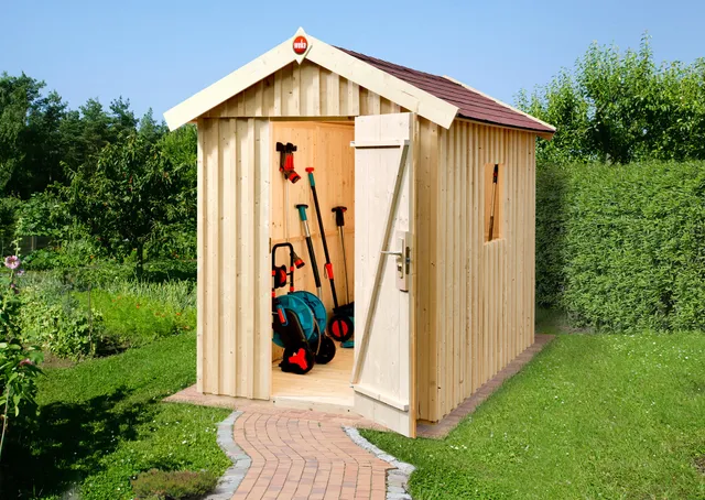 weka-gartenhaus-schwedenhaus-gr-e-1-natur-32-mm-wand-162-x-168-cm-modernes-schra image 1
