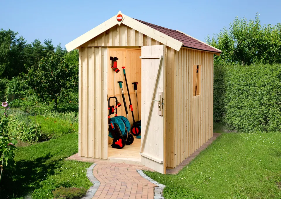 weka-gartenhaus-schwedenhaus-gr-e-1-natur-32-mm-wand-162-x-168-cm-modernes-schra image 1