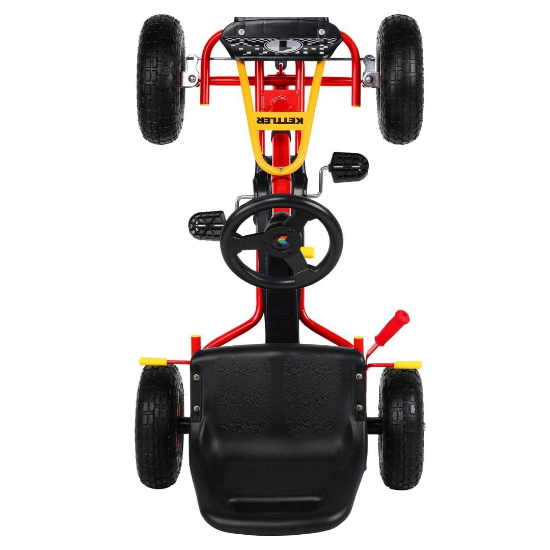 kettler-kettcar-retro-go-kart-mit-handbremse-und-luftbereifung-rot image 4