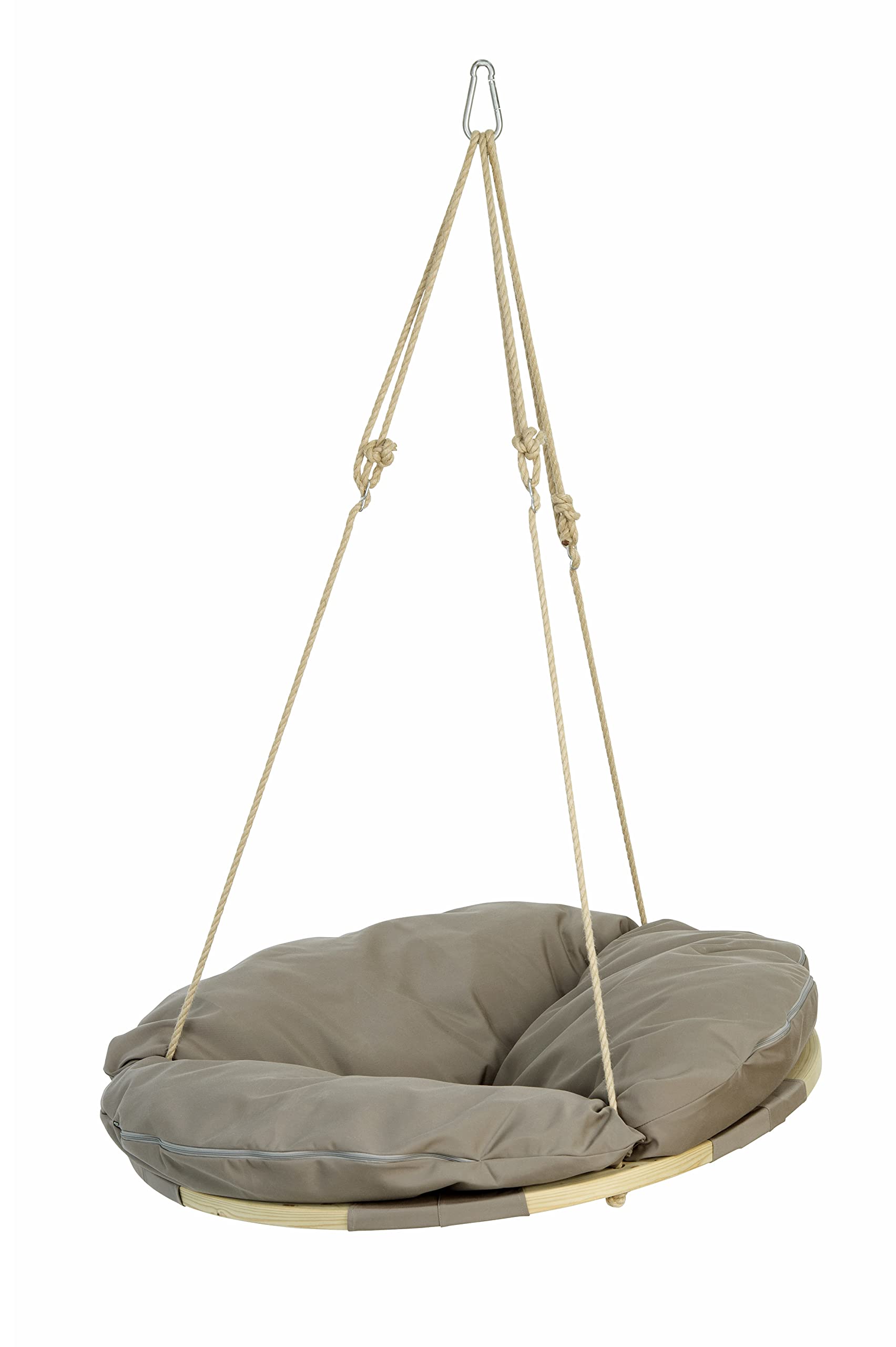 amazonas-swing-nest-taupe-h-ngesessel-fsc-fichte-mit-wetterpolster-bis-120-kg image 1