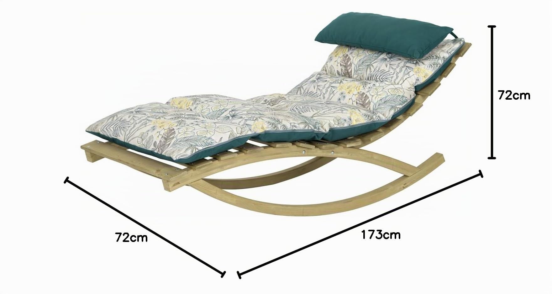 amazonas-rocking-lounger-floral-schaukelliege-aus-fsc-holz-mit-wendepolster-bis- image 2