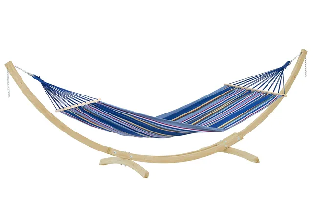 amazonas-h-ngemattenset-starset-ocean-buntgestreift-mit-fsc-fichtenholzgestell-b image 1
