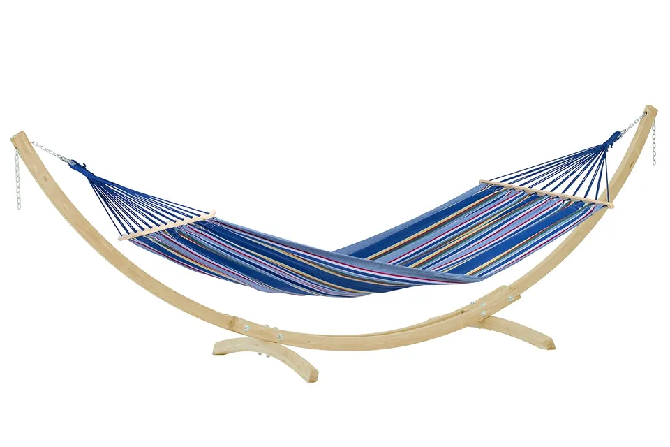 amazonas-h-ngemattenset-starset-ocean-buntgestreift-mit-fsc-fichtenholzgestell-b image 1