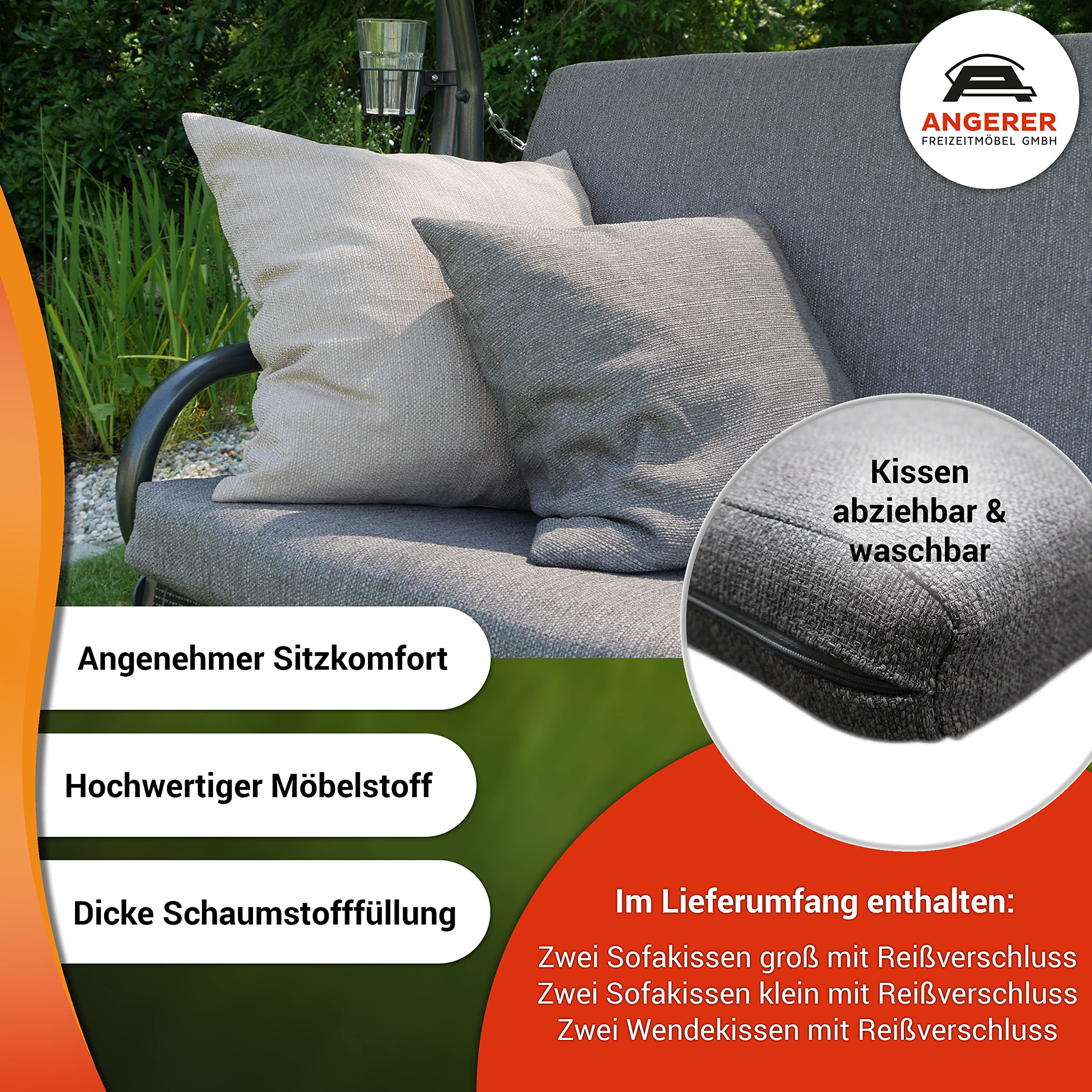 angerer-hollywoodschaukel-elegance-smart-grau-3-sitzer-mit-bettfunktion image 3