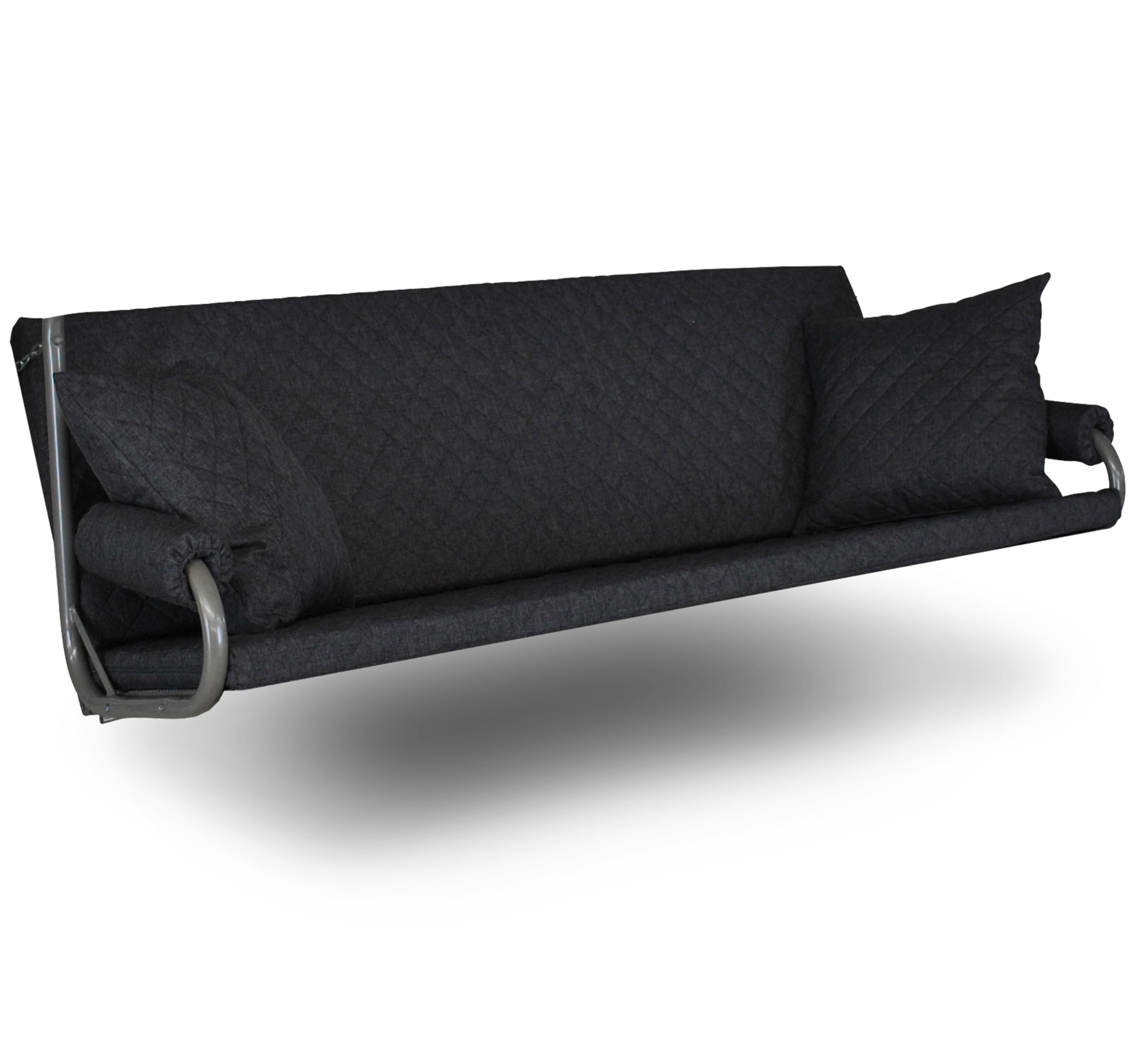 angerer-hollywoodschaukel-auflage-joy-dunkelgrau-3-sitzer-set-mit-kissen image 1