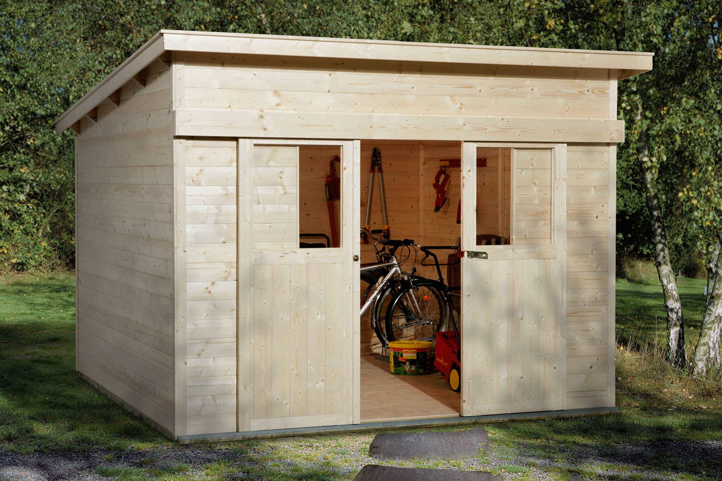 weka-schiebet-rhaus-225-gr-2-grau-21-mm-blockbohlenhaus image 5