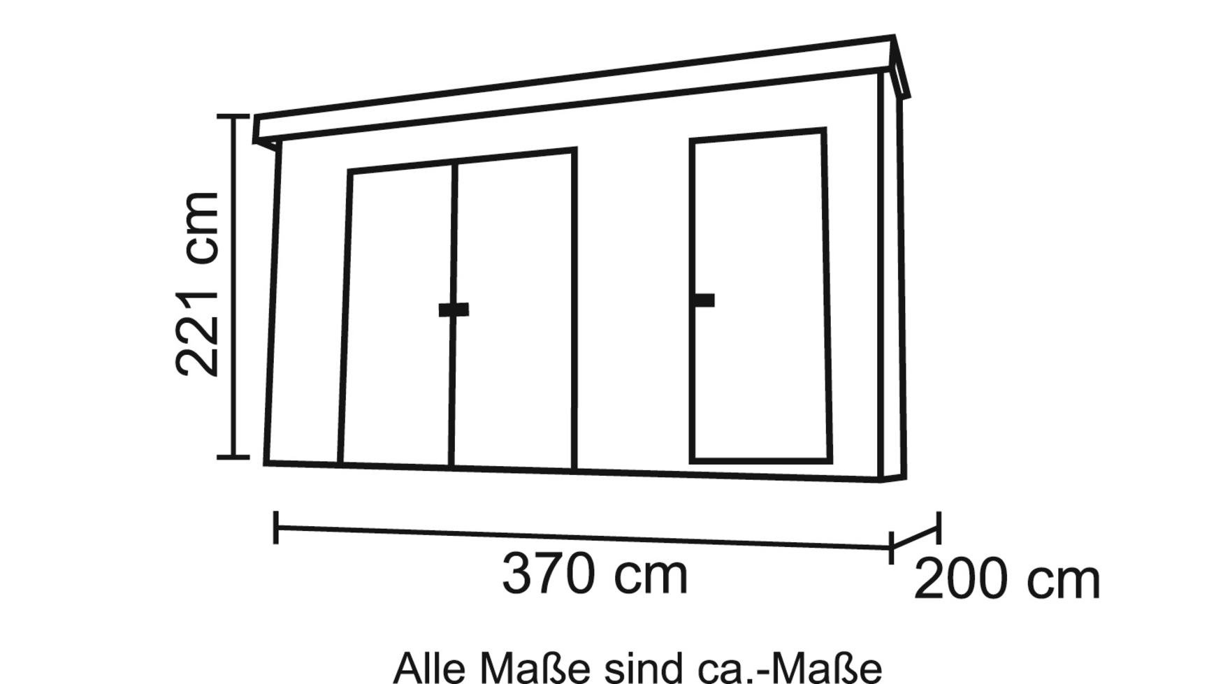 weka-gartenhaus-254-gr-e-1-natur-390-x-246-x-222-cm image 2