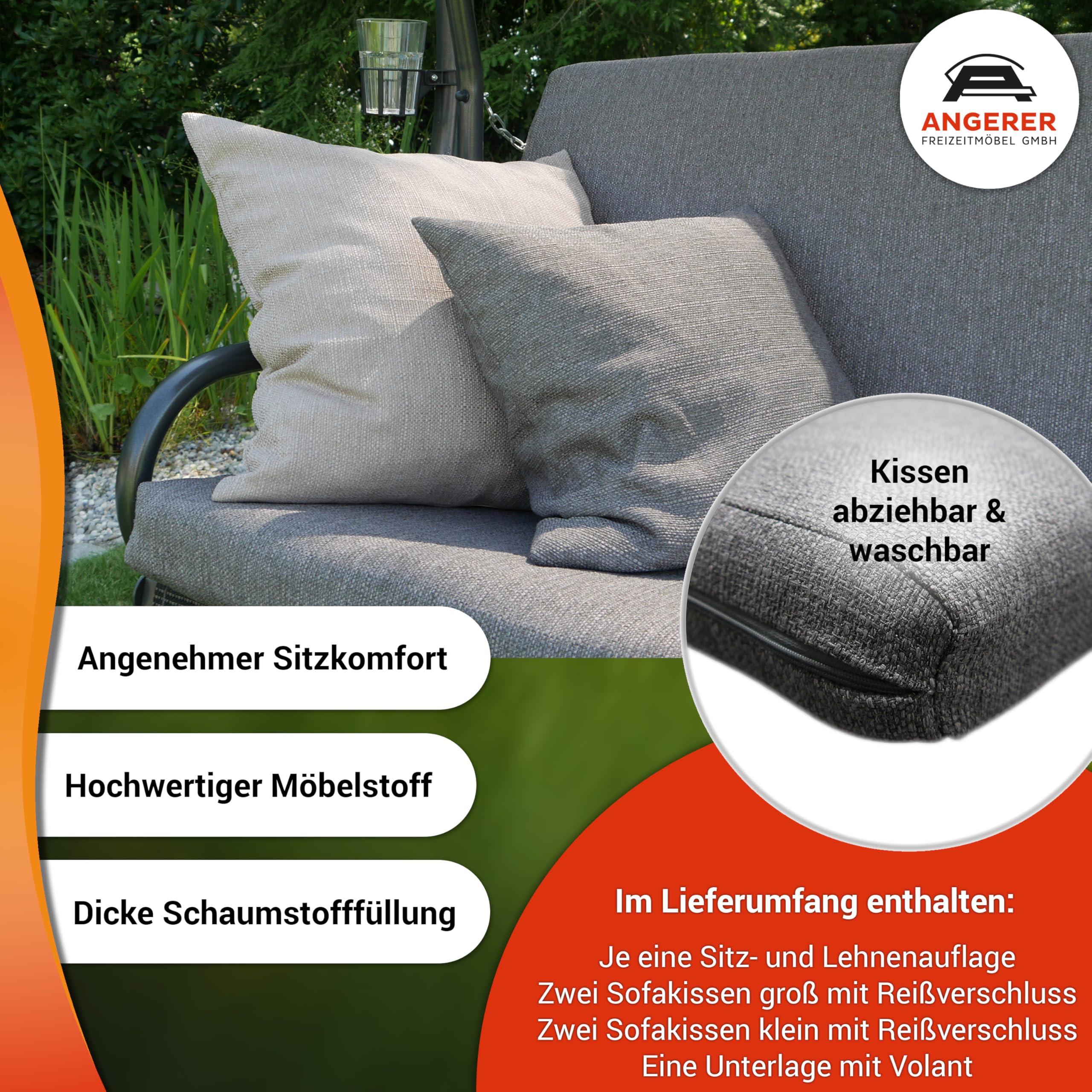 angerer-hollywoodschaukel-drift-smart-grau-3-sitzer-mit-bettfunktion image 3