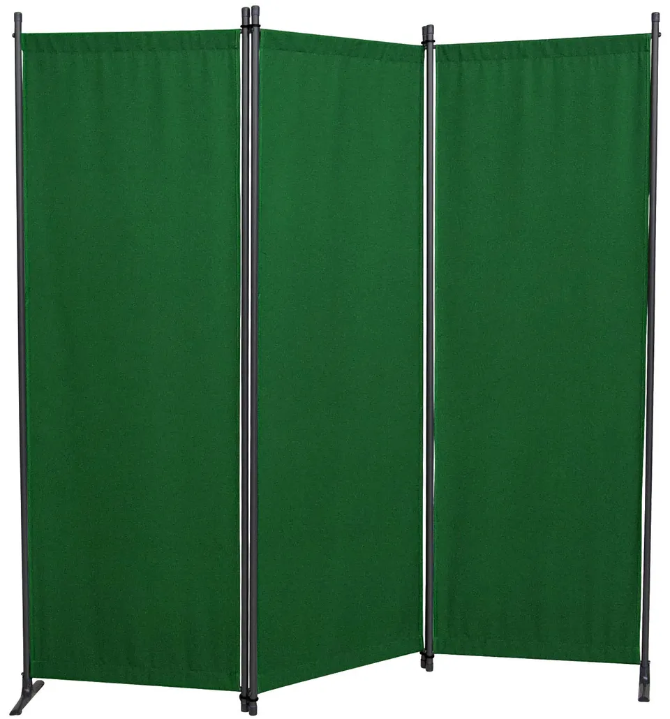 angerer-paravent-3-teilig-pe-gr-n-raumtrenner-und-sichtschutz image 1
