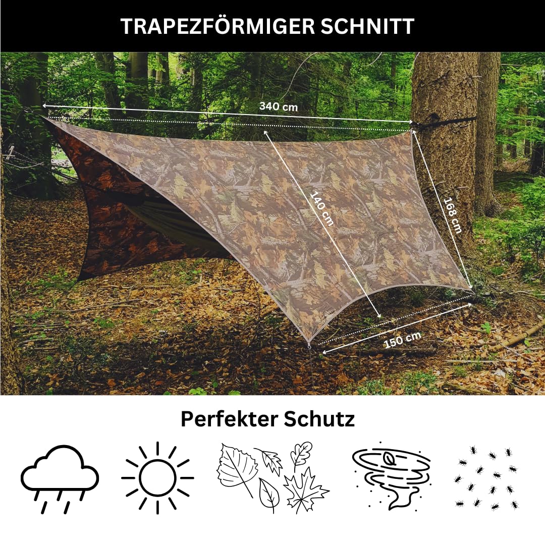 amazonas-ultra-light-traveller-tarp-forest-wetterschutz-tarp-in-tarnoptik image 2