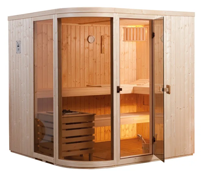 weka-design-sauna-sara-1-os-gew-lbte-glasfront-elementaufbau-inkl-7-5-kw-saunaof image 1