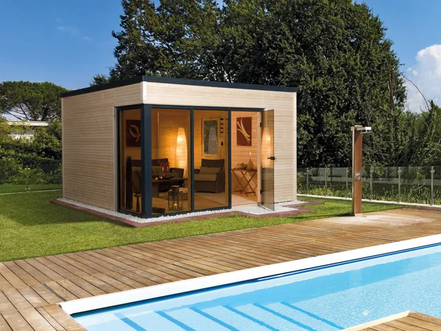 weka-designhaus-wekaline-412-gr-1-natur-45-mm-premium-gartenhaus-mit-glasfront image 1