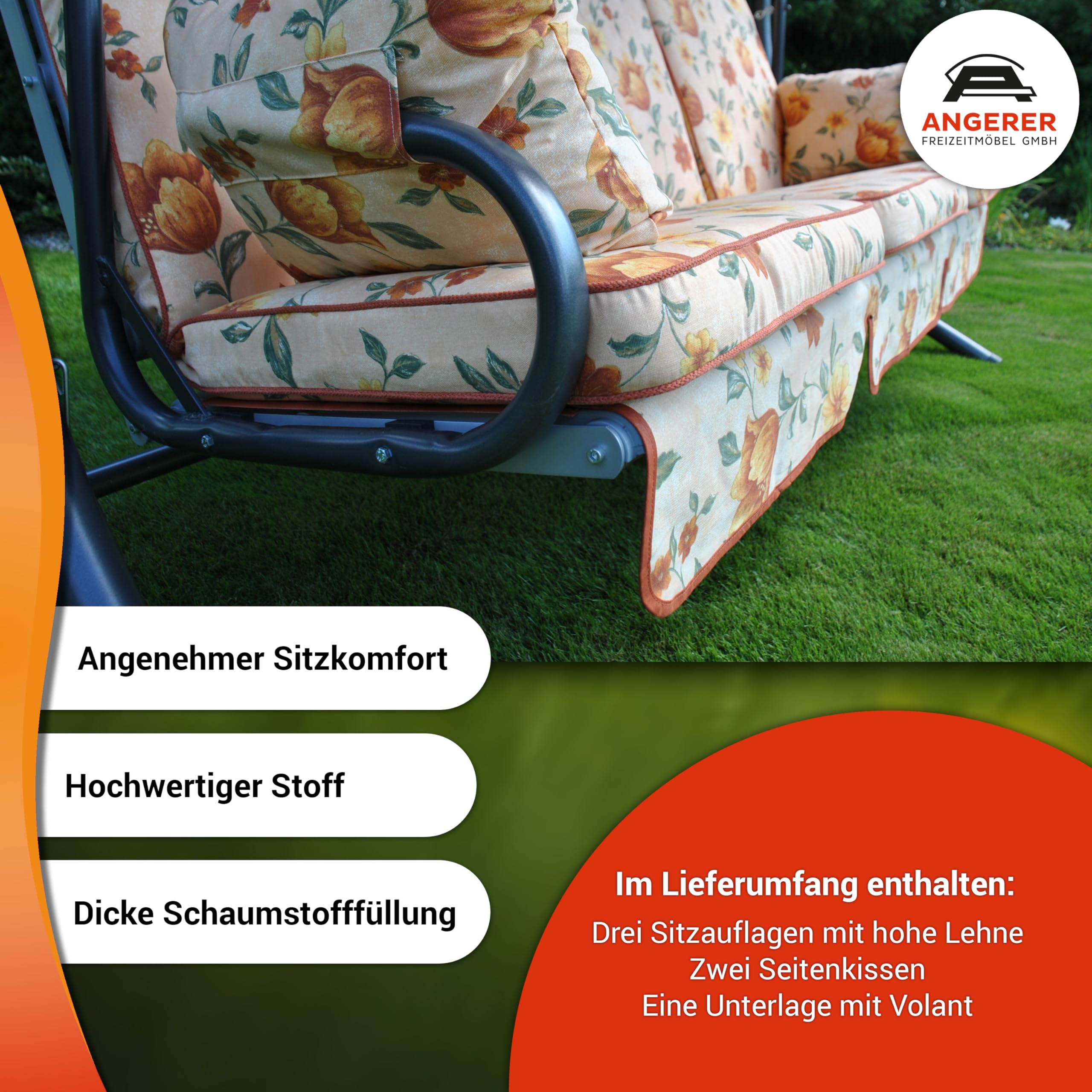 angerer-hollywoodschaukel-auflage-exklusiv-3-sitzer-gr-n-beige-gemustert image 2