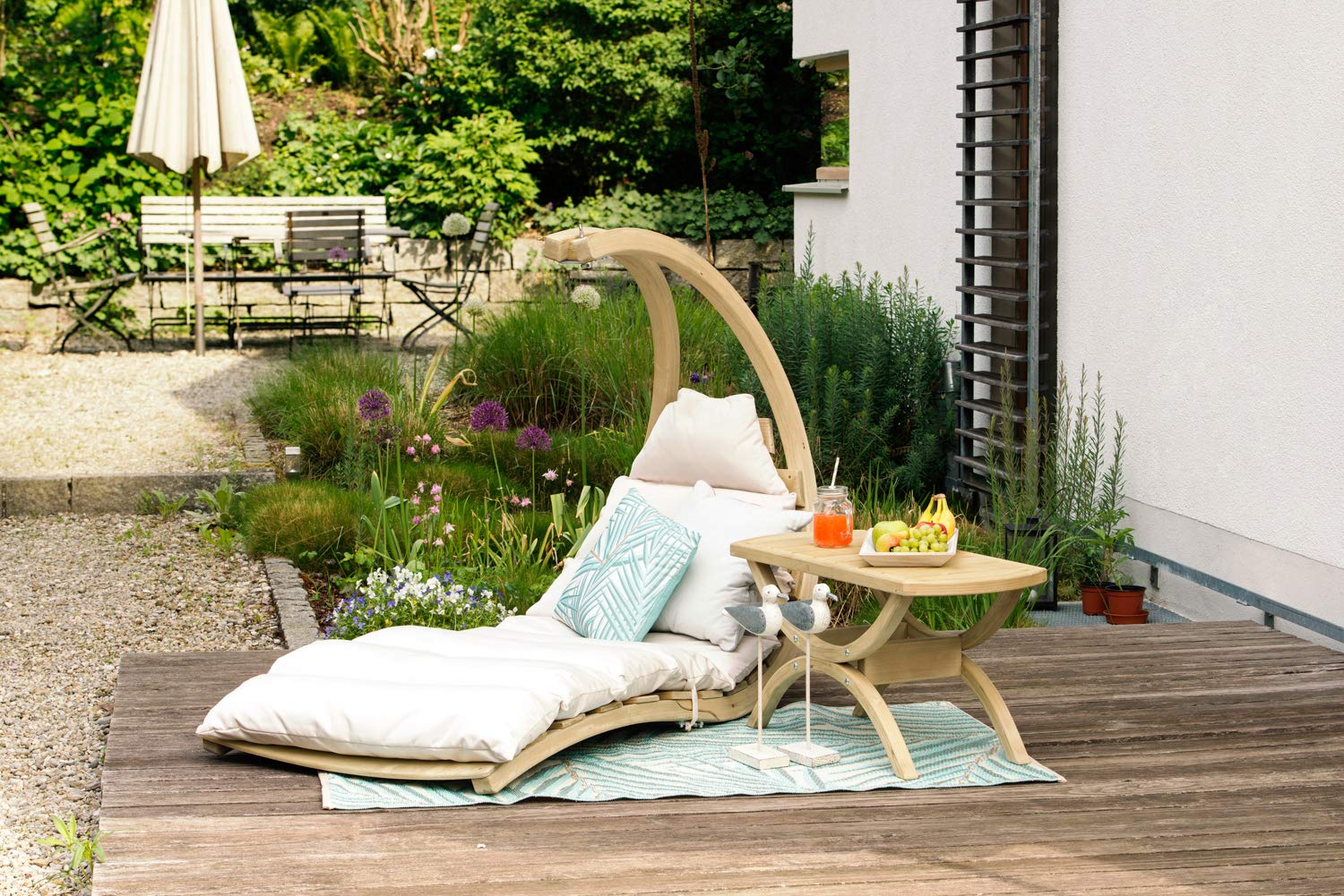 amazonas-swing-lounger-schwebeliege-creme-aus-fsc-fichtenholz-bis-120-kg image 2