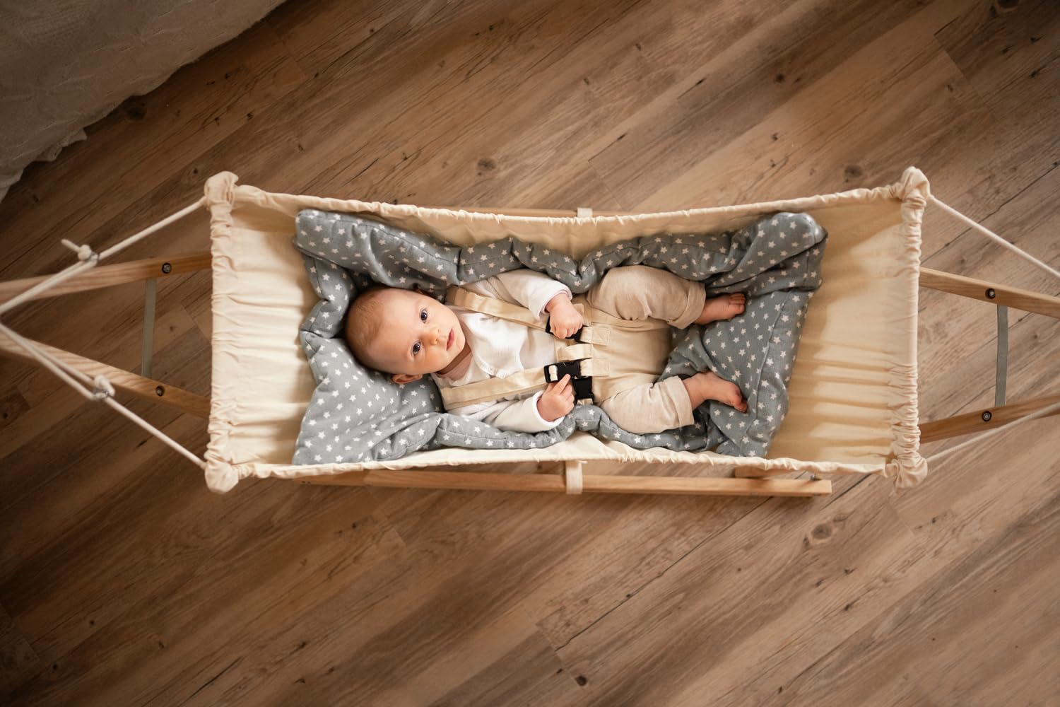 amazonas-koala-babyh-ngematte-royal-set-2-in-1-mit-holzgestell-inlay-sunny-t-v-g image 3