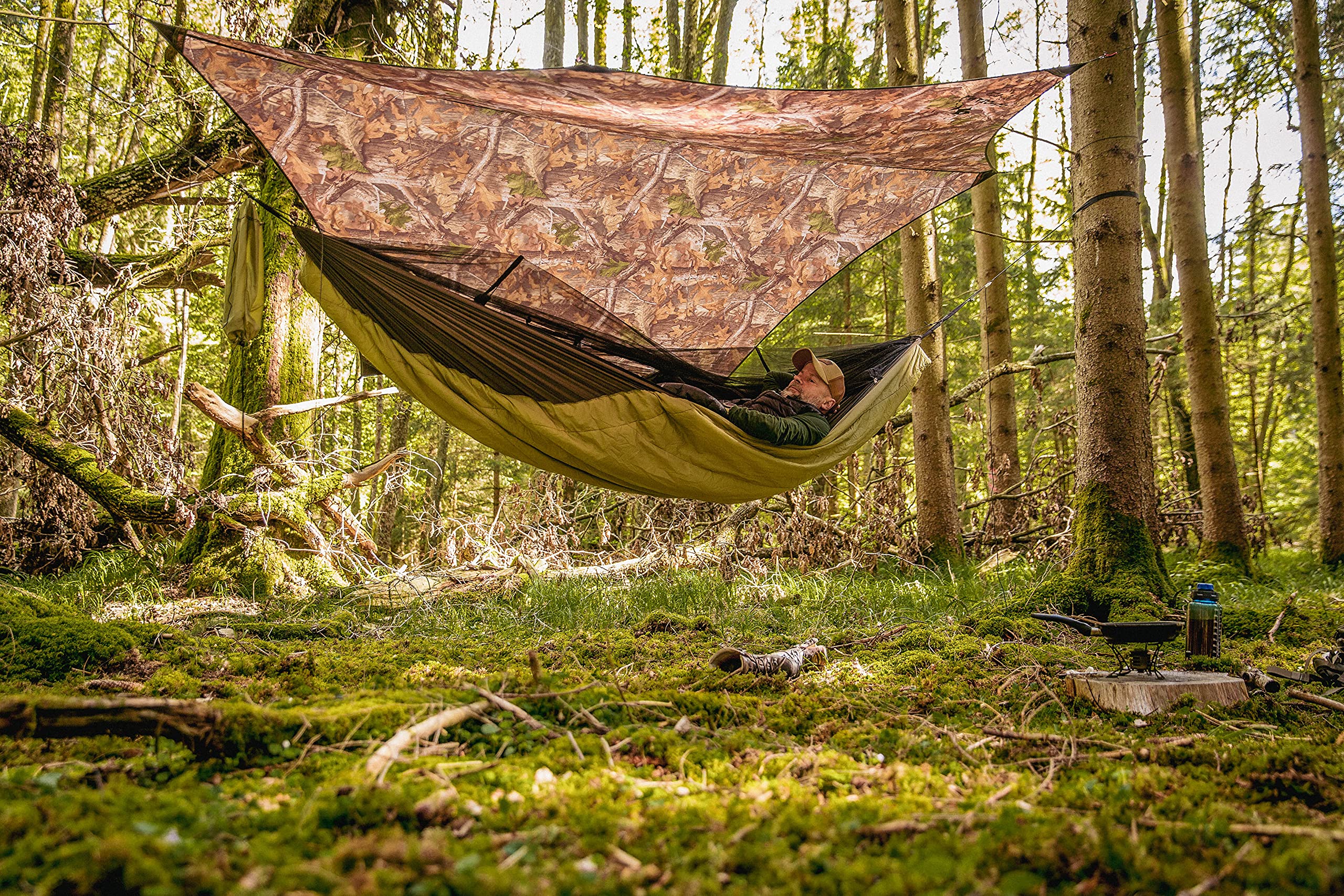 amazonas-moskito-traveller-quilted-ultra-light-h-ngematte-mit-moskitonetz-und-w- image 3