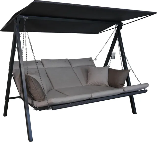 angerer-hollywoodschaukel-lounge-smart-beige-mit-bettfunktion-bis-270-kg image 1