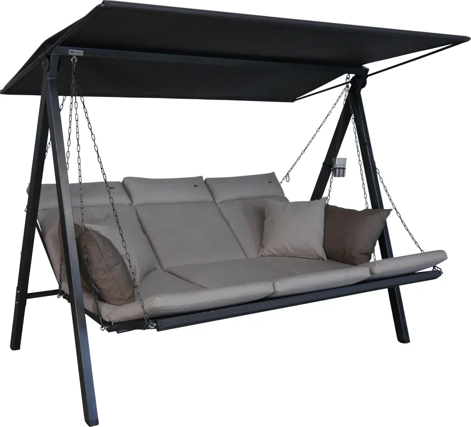 angerer-hollywoodschaukel-lounge-smart-beige-mit-bettfunktion-bis-270-kg image 1
