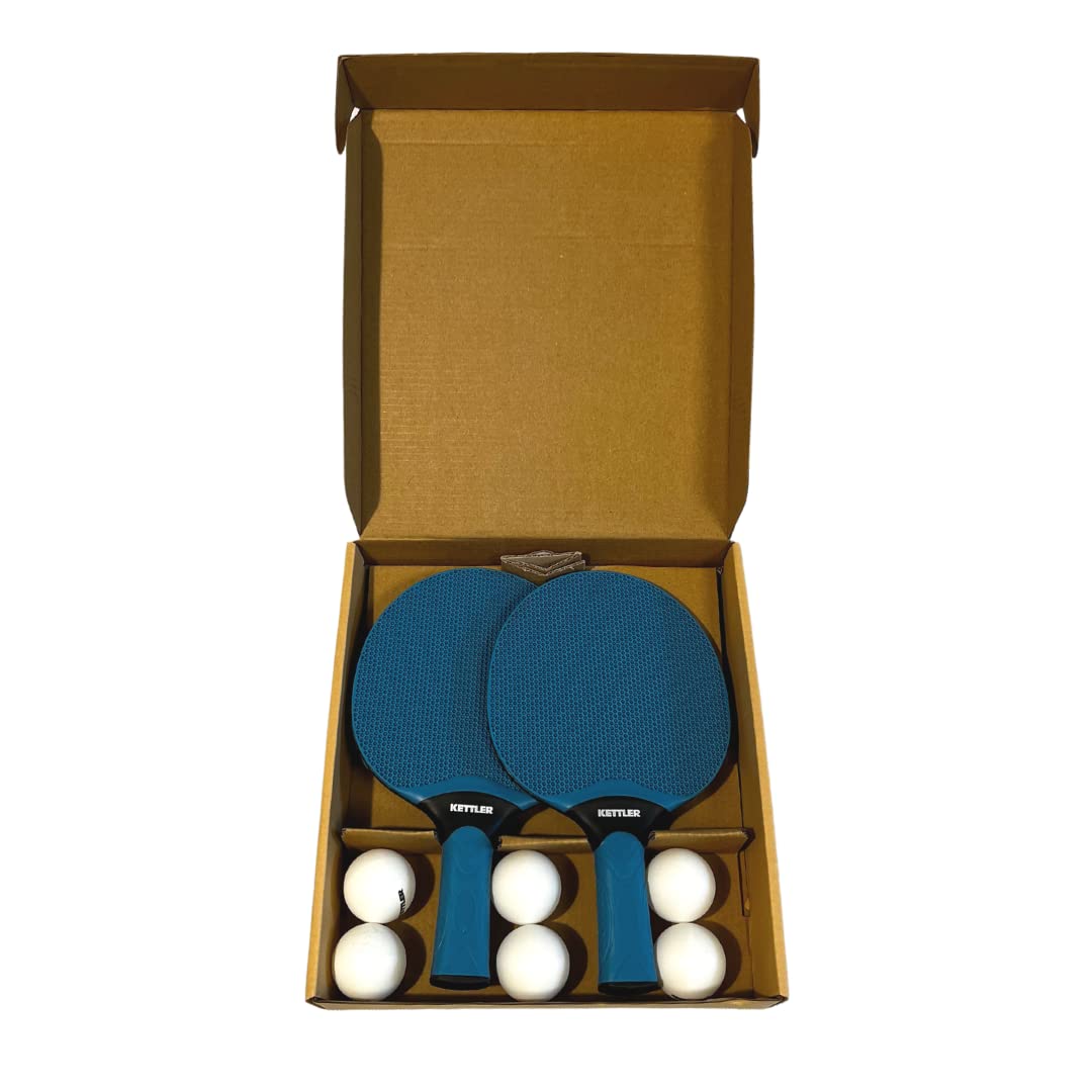 kettler-match-outdoor-tischtennisschl-ger-set-2-schl-ger-6-b-lle-wetterfest image 2