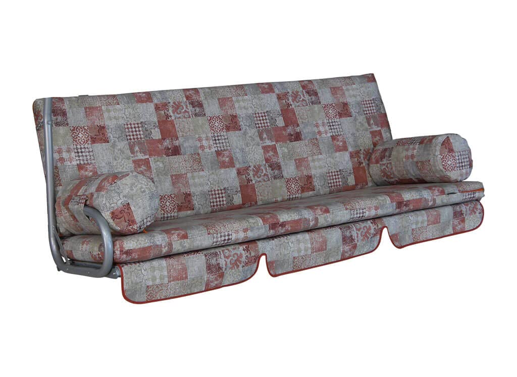 angerer-hollywoodschaukel-auflage-trend-terra-braun-gemustert-3-sitzer-set image 8