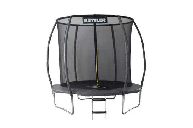 kettler-outdoor-trampolin-jump-244-cm-mit-sicherheitsnetz-und-leiter image 1