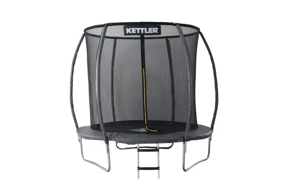 kettler-outdoor-trampolin-jump-244-cm-mit-sicherheitsnetz-und-leiter image 1