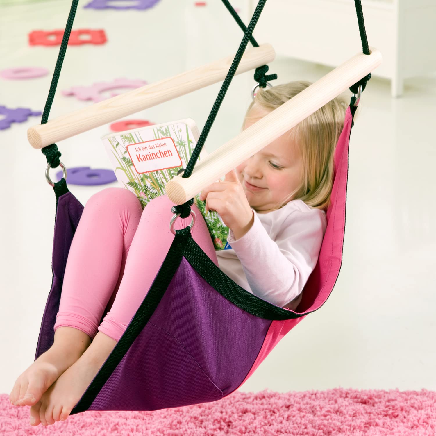 amazonas-kid-s-swinger-kinder-h-ngesessel-pink-f-r-3-6-jahre-bis-60-kg image 3