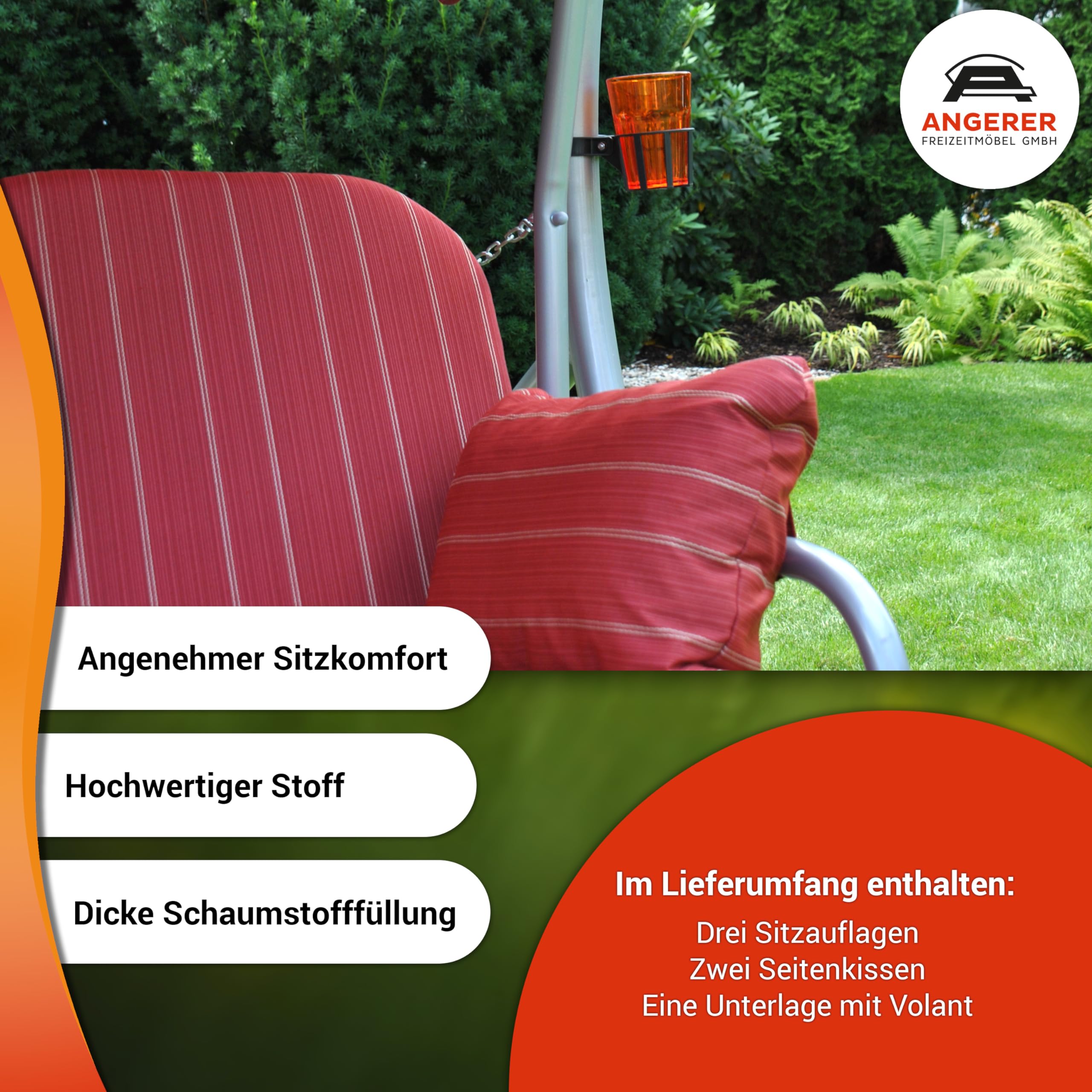 angerer-hollywoodschaukel-auflage-deluxe-gr-n-orange-gebl-mt-3-sitzer-set-mit-ki image 2