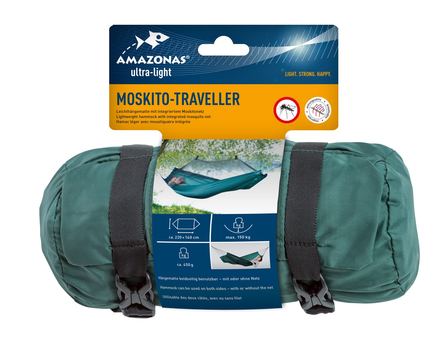 amazonas-moskito-traveller-h-ngematte-ultra-light-mit-moskitonetz-220x140-cm-450 image 2