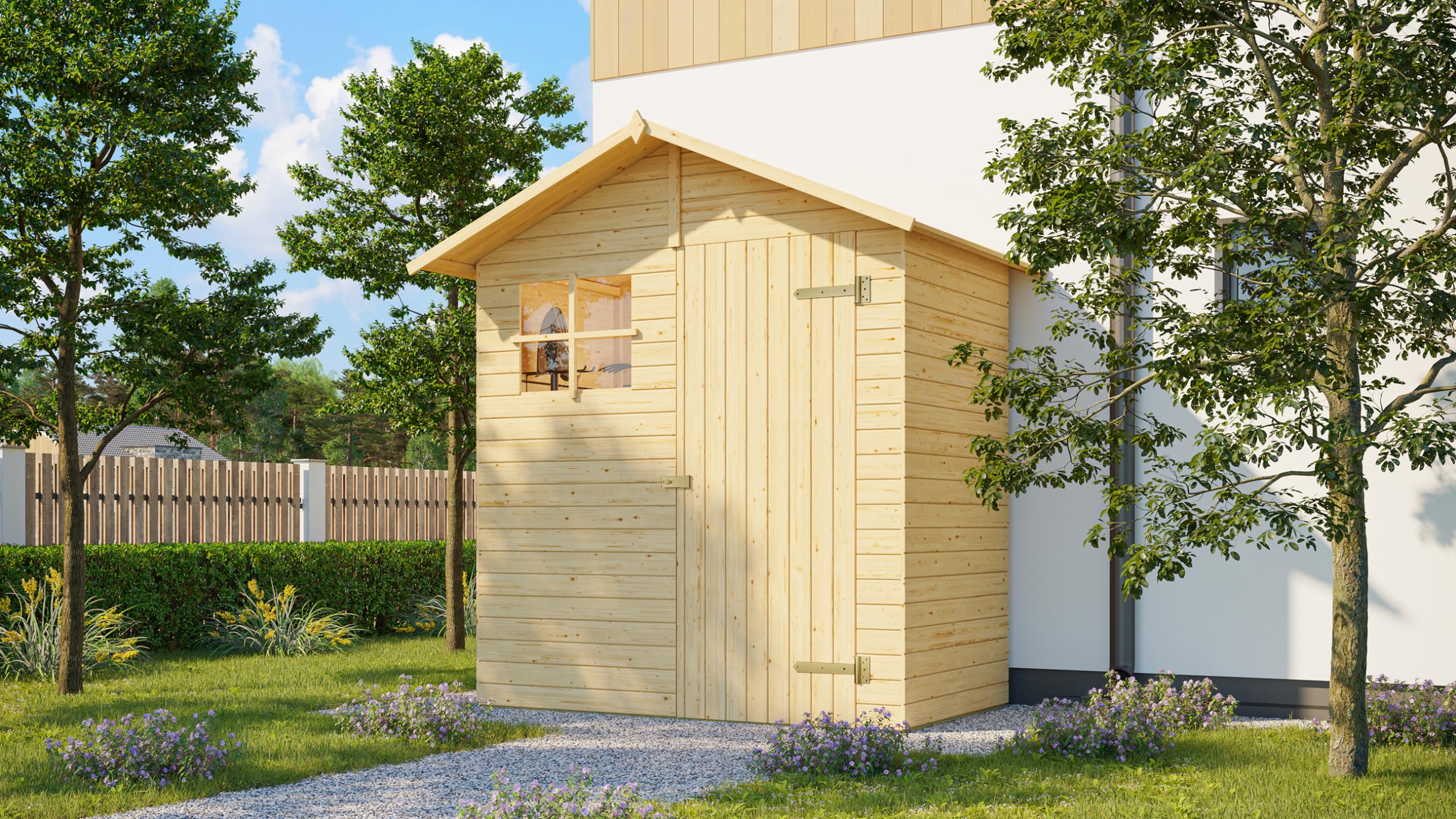 weka-ger-tehaus-345-gr-1-14-mm-mit-satteldach-und-fenster-ohne-boden image 2