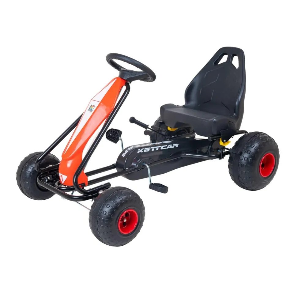 kettler-kettcar-turbo-go-kart-mit-handbremse-rot image 1