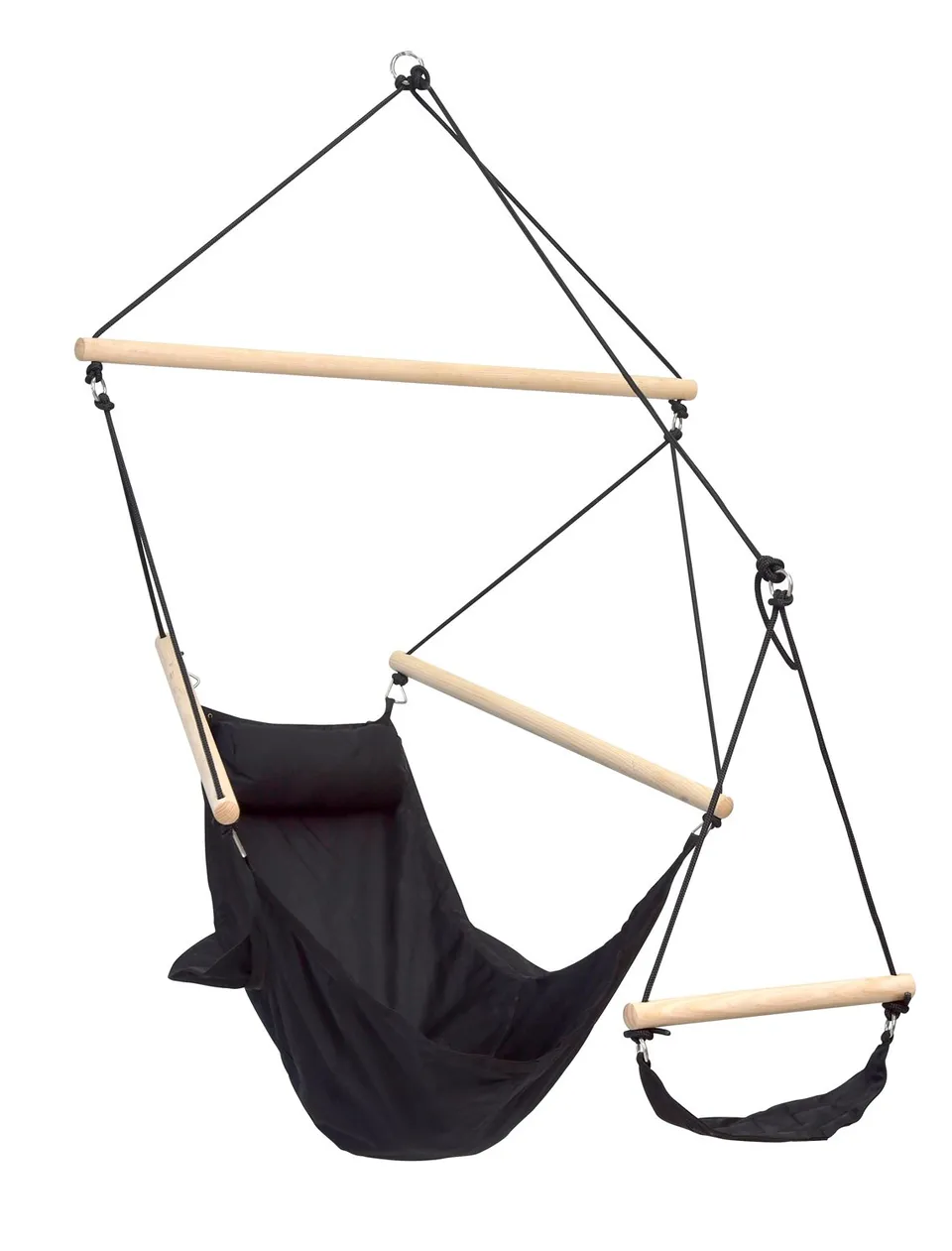 amazonas-swinger-h-ngesessel-mit-fu-ablage-schwarz-bis-120-kg image 1