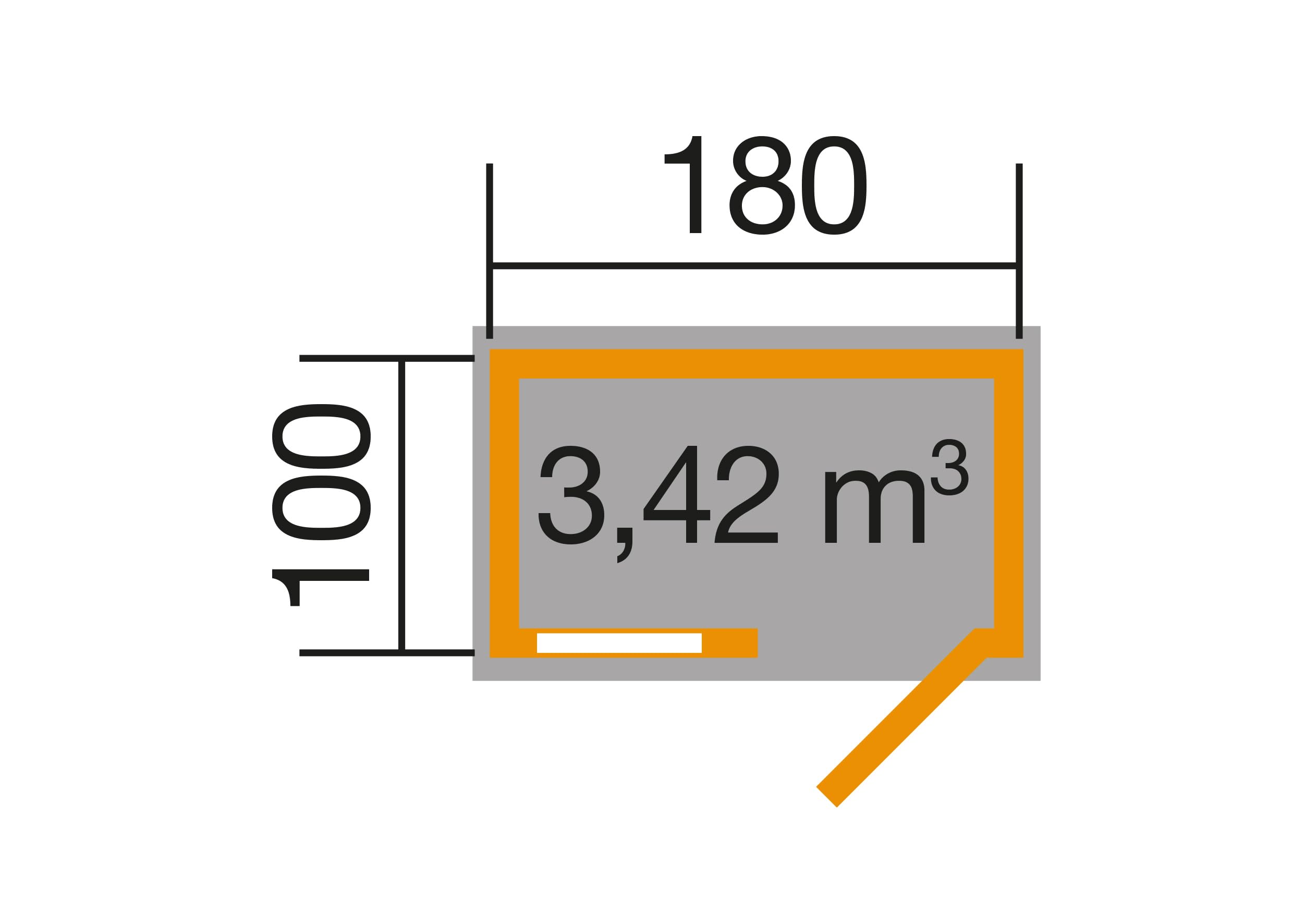 weka-ger-tehaus-345-gr-1-14-mm-mit-satteldach-und-fenster-ohne-boden image 3