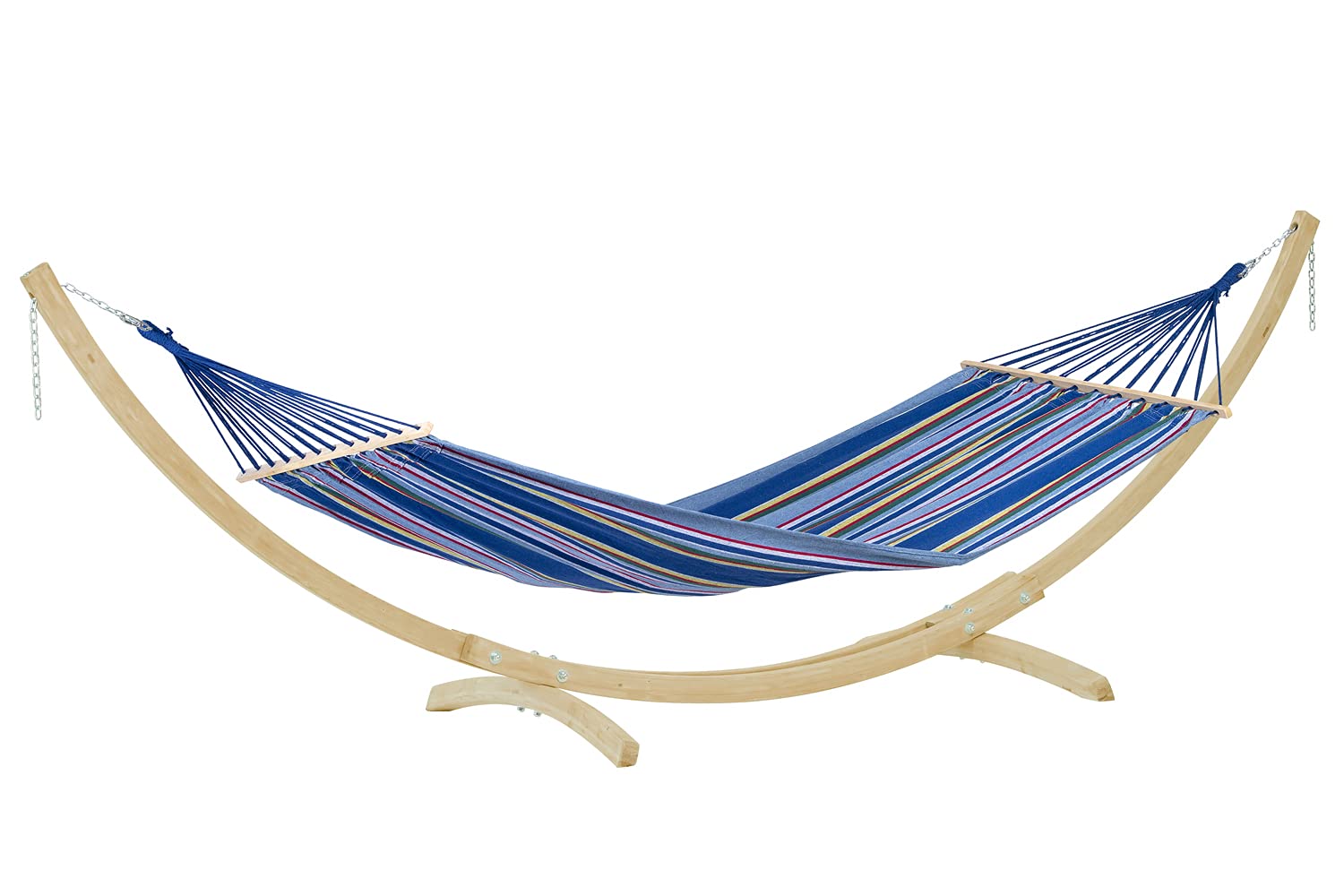 amazonas-h-ngemattenset-starset-ocean-buntgestreift-mit-fsc-fichtenholzgestell-b image 1