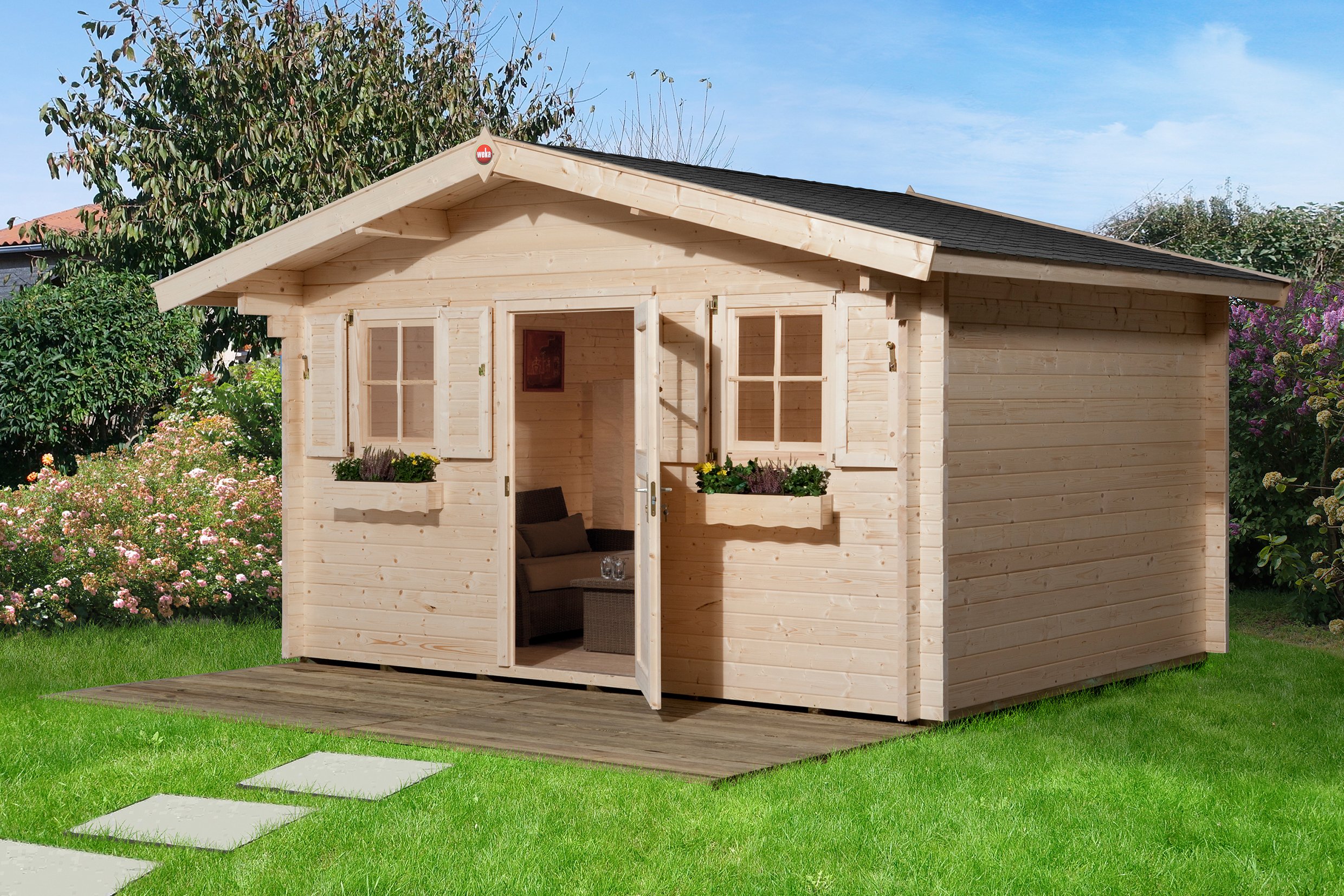 weka-gartenhaus-135-gr-2-45-mm-262-cm-hoch image 1