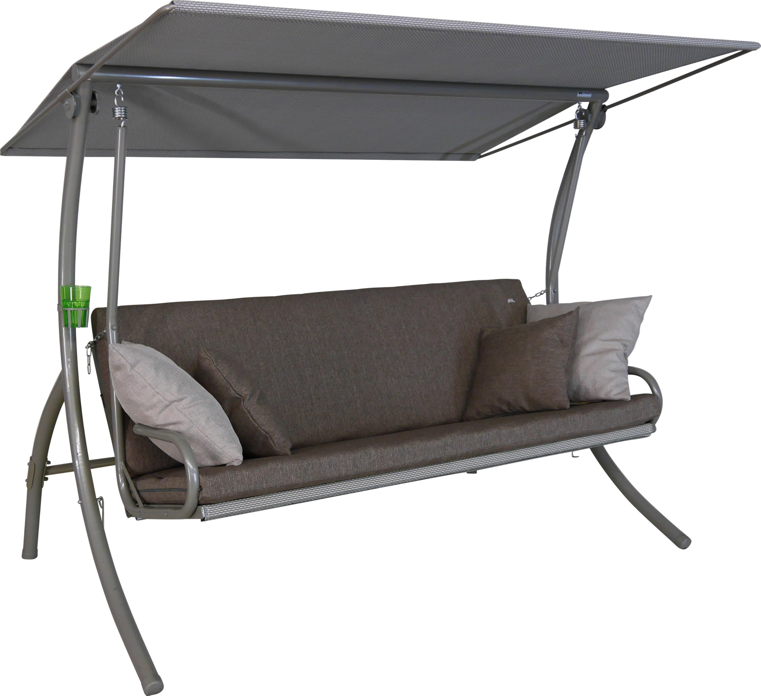 angerer-hollywoodschaukel-elegance-smart-grau-3-sitzer-mit-bettfunktion image 8