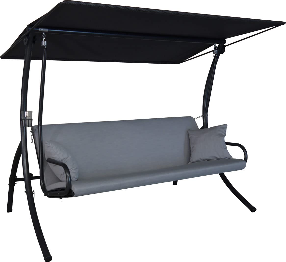 angerer-elegance-zip-hollywoodschaukel-mit-bett-funktion-made-in-germany-dunkelg image 3