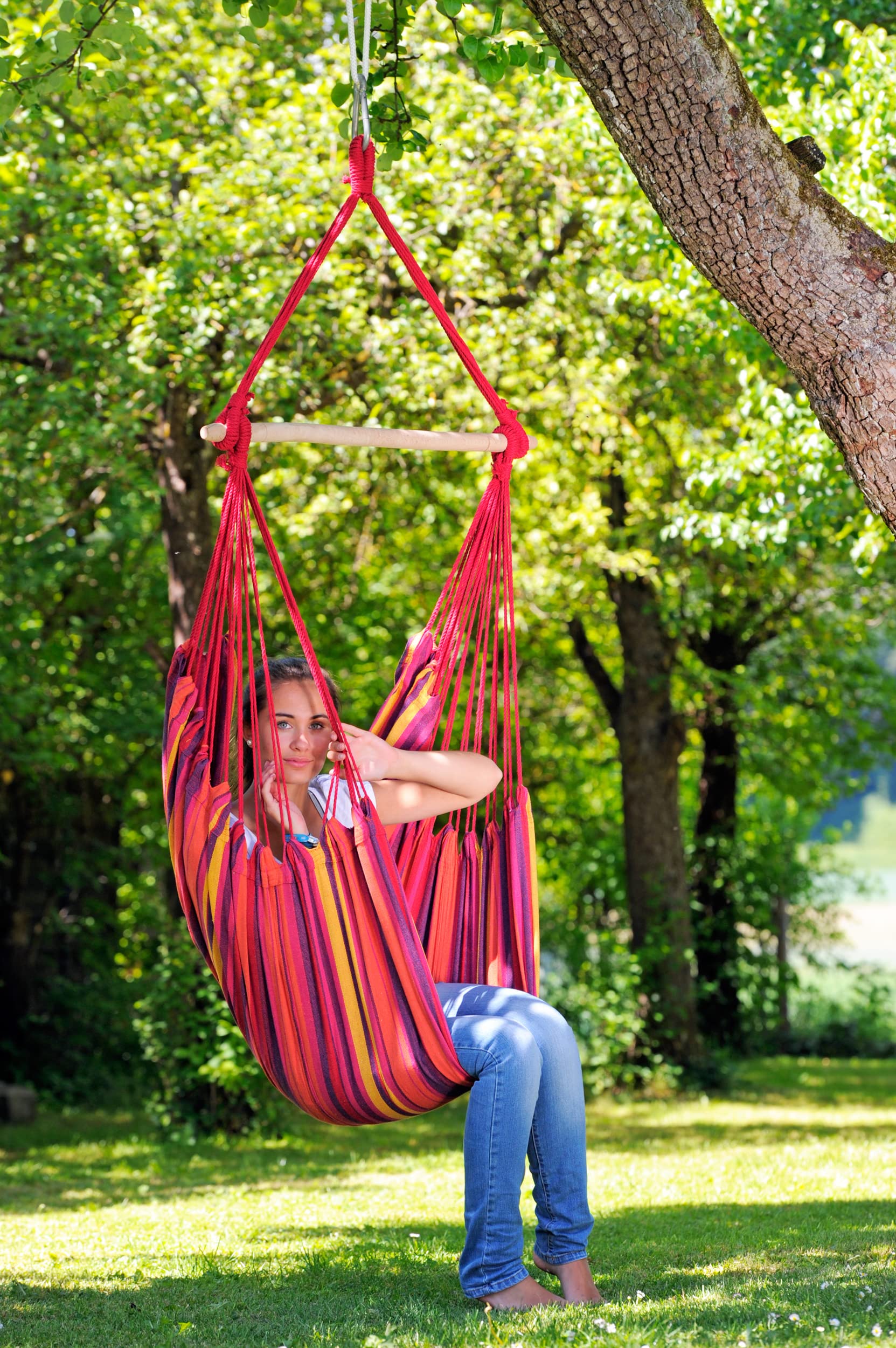 amazonas-h-ngesessel-relax-vulcano-buntgestreift-mit-holzstab-85-cm-bis-120-kg image 3